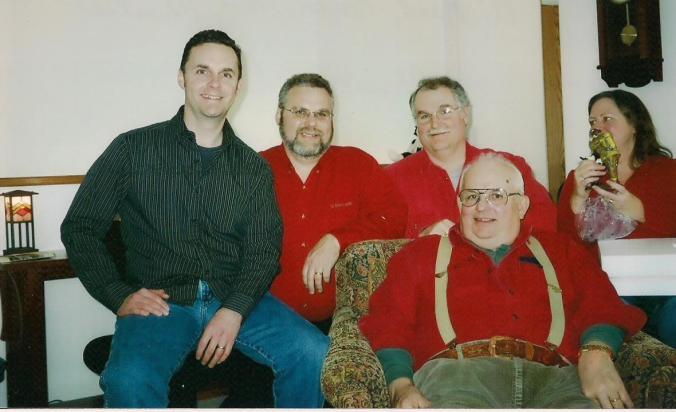 Me, Brian, Dan and Dad. Christmas 2007. 